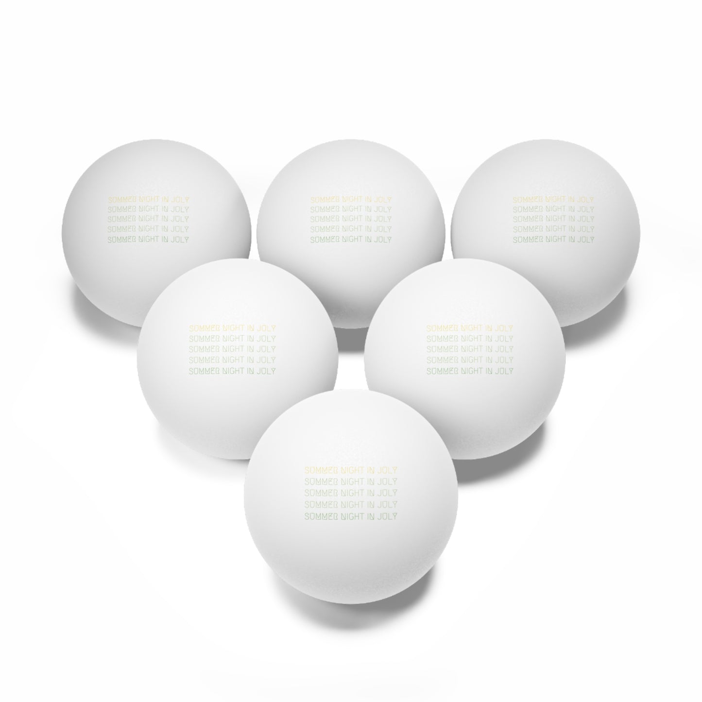 "Summer Night in July" Ping Pong Balls