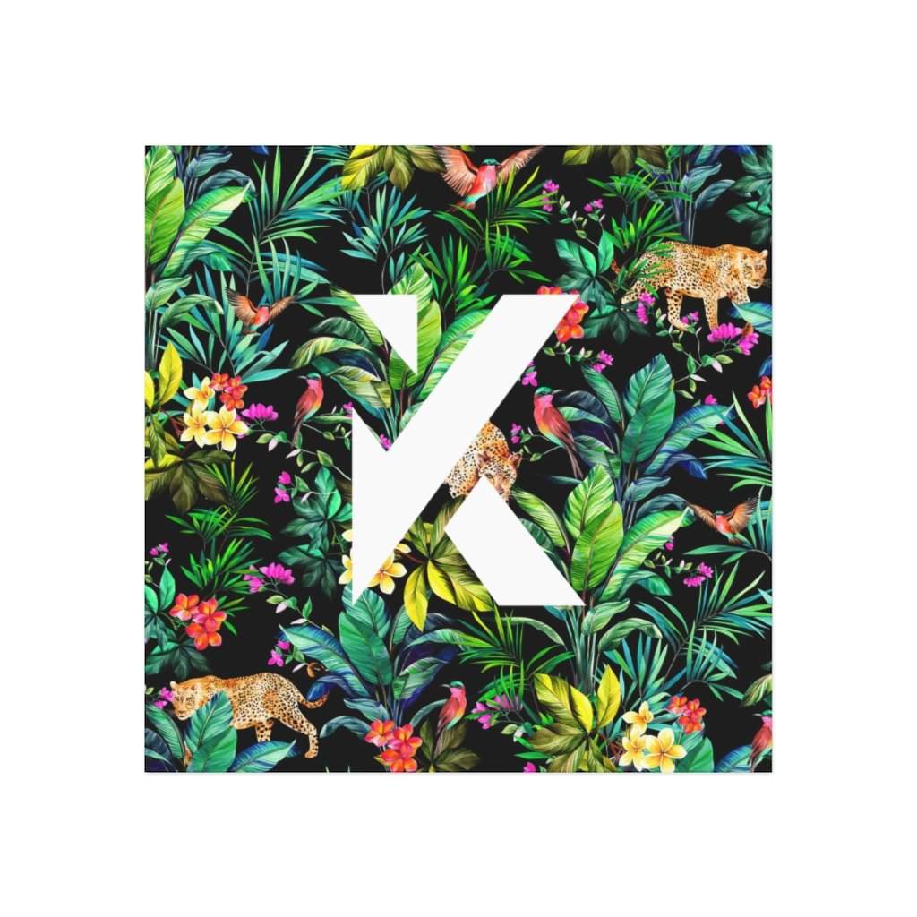 "K" Foral Magnet-Printify-Home & Living,Made in USA,Magnets,Magnets & Stickers