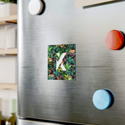 "K" Foral Magnet-Printify-Home & Living,Made in USA,Magnets,Magnets & Stickers