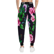 "Talk Nice" Floral Joggers-Printify-All Over Print,AOP,AOP Clothing,Bottoms,Joggers,Men's Bottoms,Men's Clothing,Sports,Sportswear,trousers,Women's Clothing