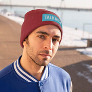 "Talk Nice" Beanie-Printify-Accessories,Embroidery,Fall Bestsellers,Hats