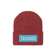 "Talk Nice" Beanie-Printify-Accessories,Embroidery,Fall Bestsellers,Hats